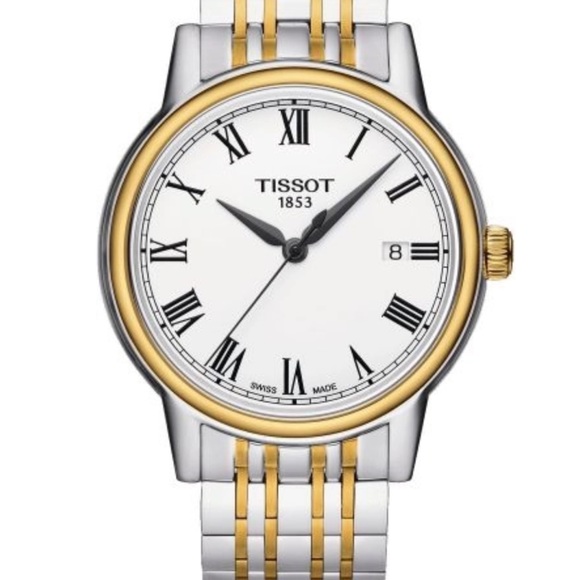 Men's Tissot Classic Carson white face stainless steel Watch. Brandnewnever worn - Picture 3 of 10